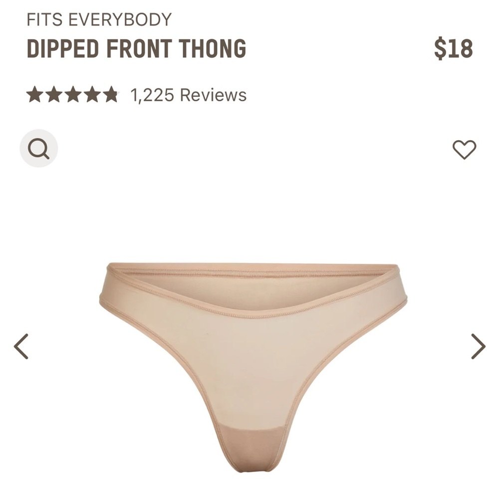 Skims dipped front thong